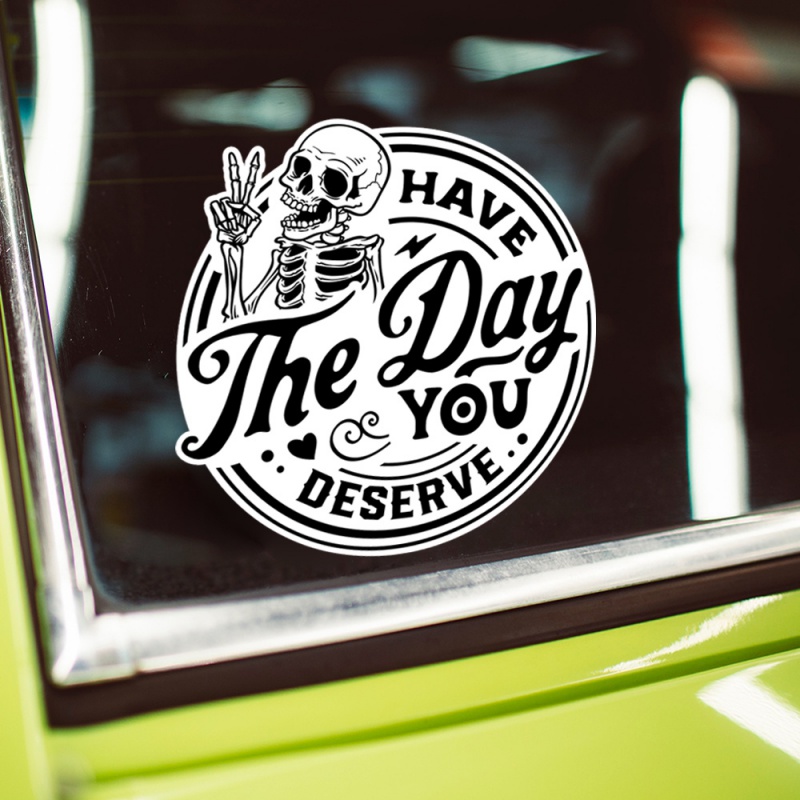 Laptop Accessories To Have - Stiker Bumper Vinil Tahan Air Skull