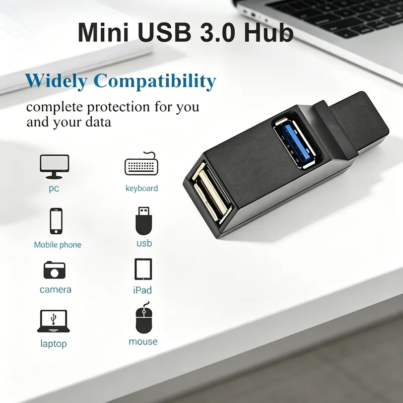 Laptop Accessories For Programmers - USB 3.0 2.0 Hub Splitter 3