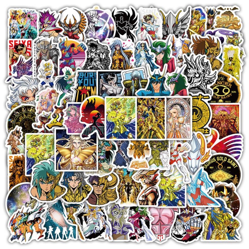 Laptop Accessories Toy - 101 Buah Stiker Anime Saint Seiya