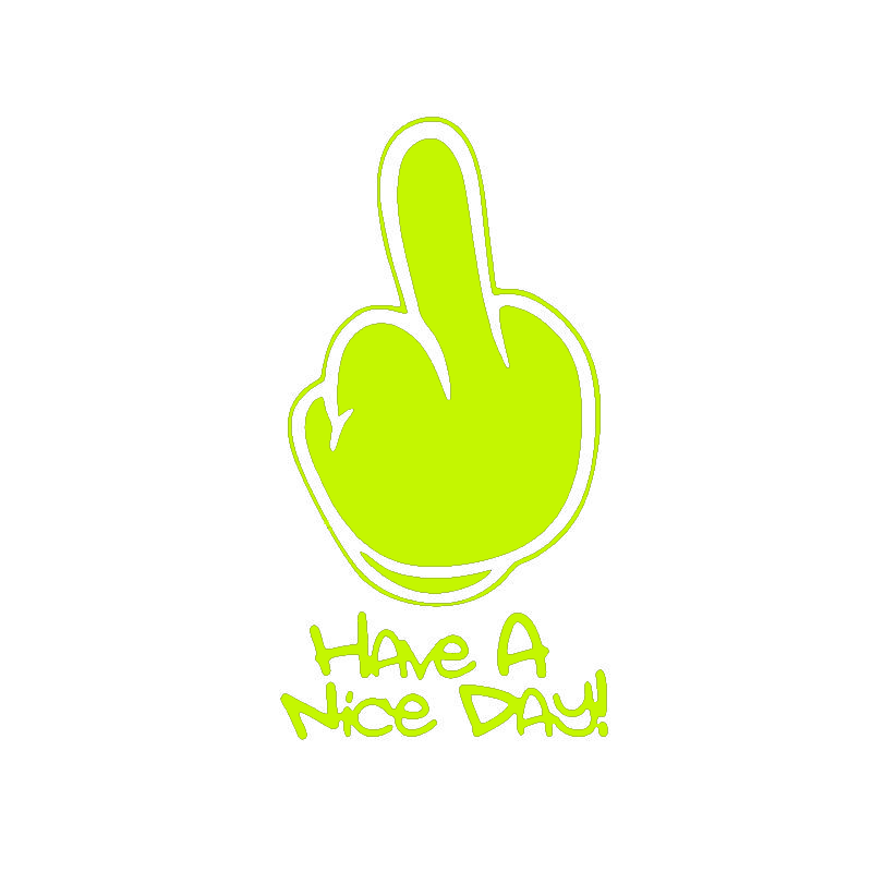 Laptop Accessories To Have - 1 Buah Stiker Lucu Jari Tengah