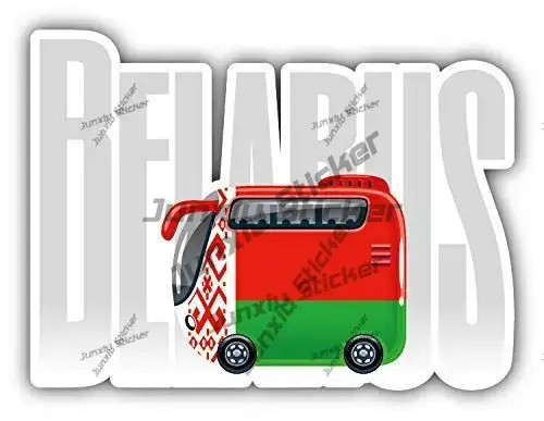 Laptop Accessories Logo - Belarus Label bendera Bus perjalanan stiker