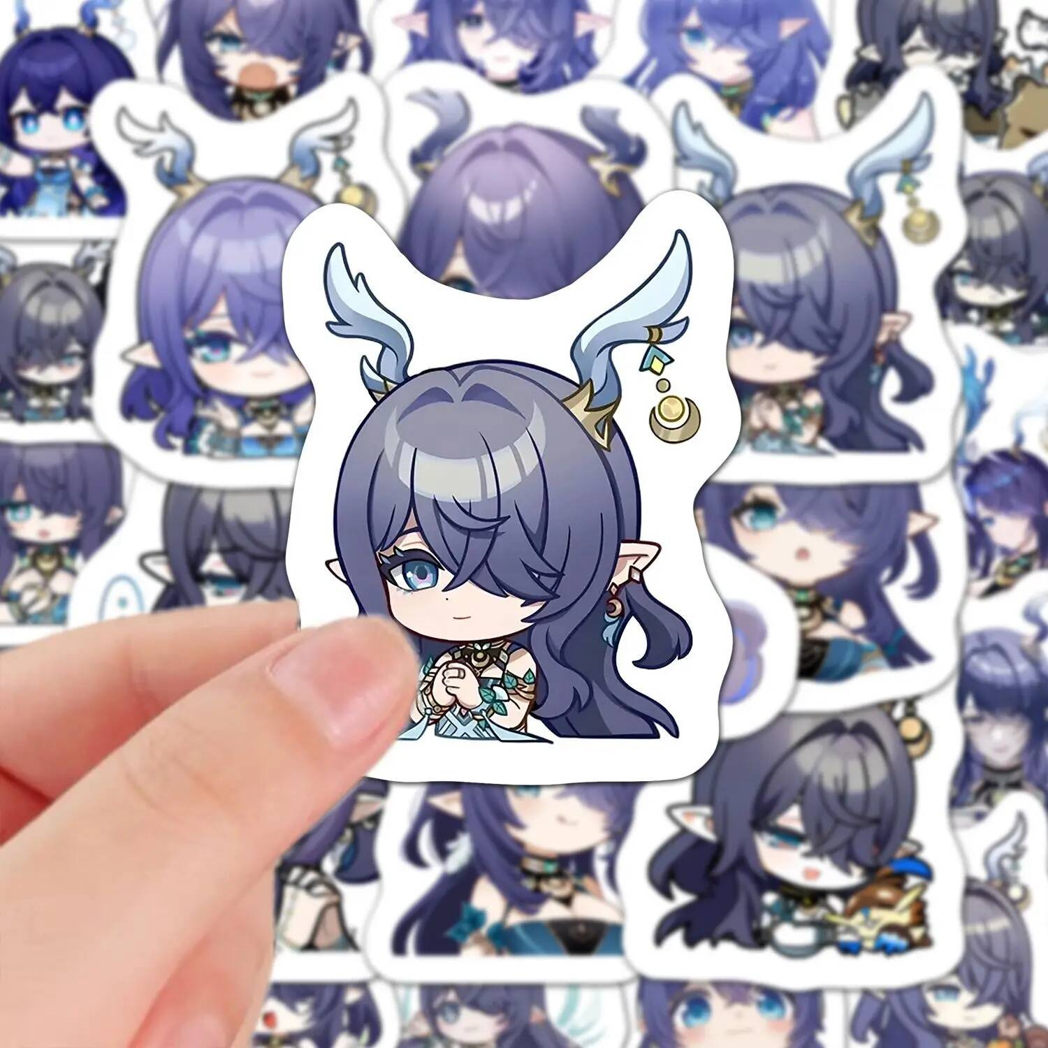 Laptop Accessories For Students - Stiker Anime Genshin Impact Lauma untuk
