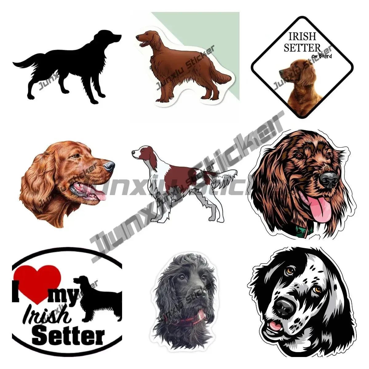 Laptop Accessories Logo - Stiker Decal vinil Setter Irlandia I