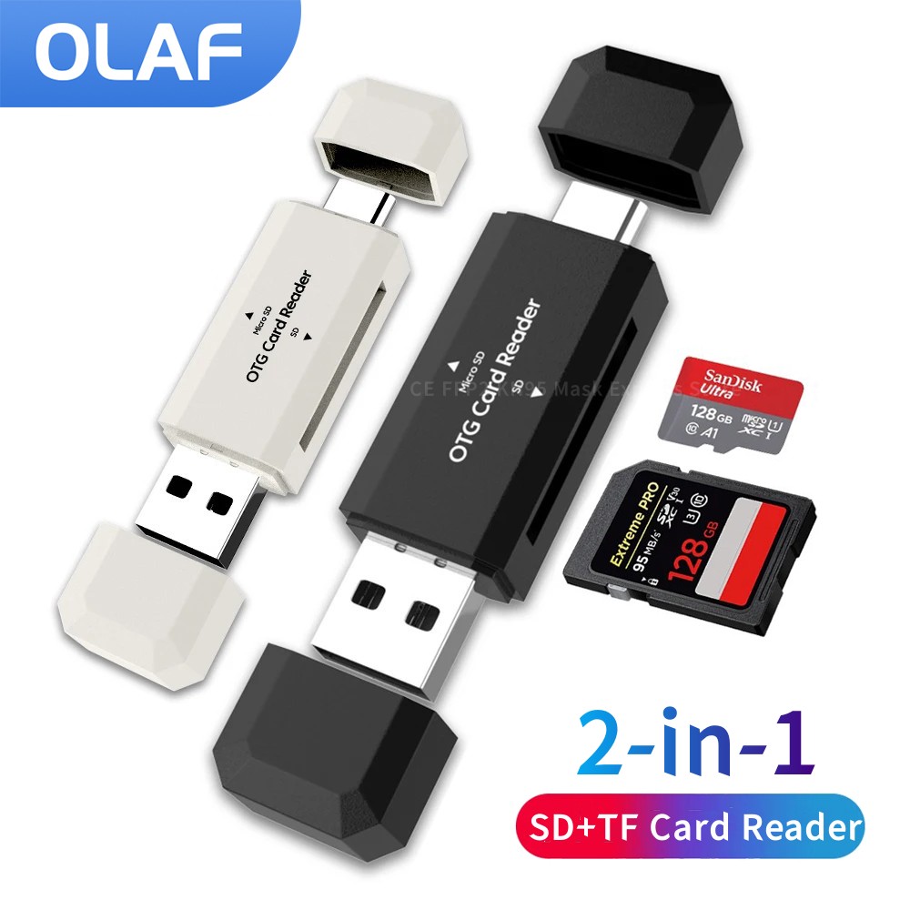 Laptop Accessories For Programmers - Pembaca kartu SD TF 2 in