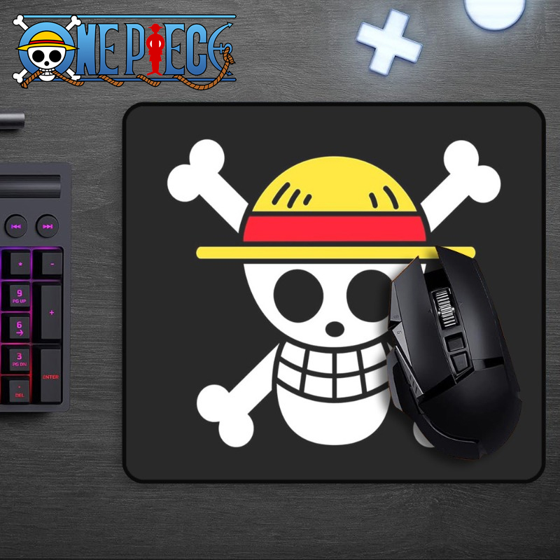 Laptop Office Accessories - Alas Mouse Kartun One Piece Luffy
