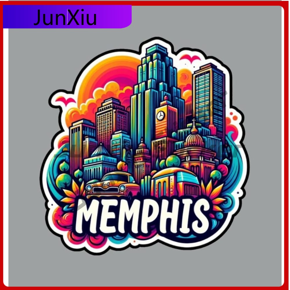 Laptop Accessories Logo - Aksesori Stiker Memphis Tennessee untuk Bumper