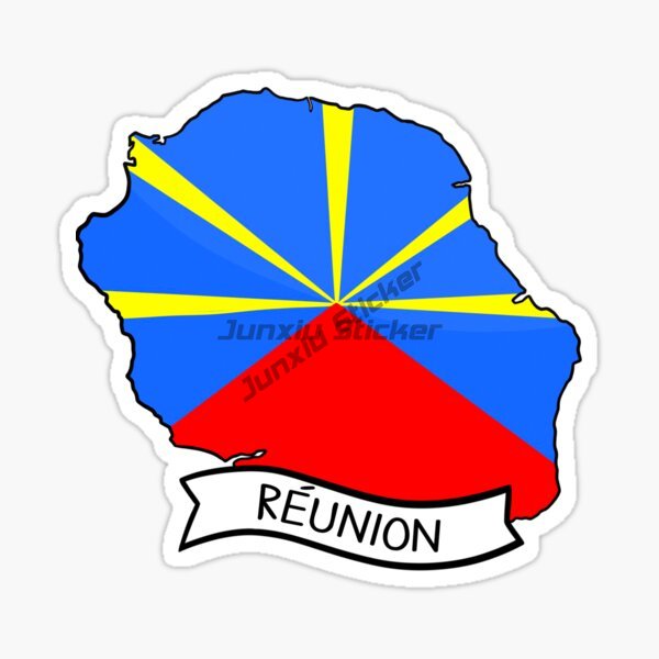 Stiker Mobil Bendera Pulau Reu - Laptop Accessories Logo ulasan dan harga