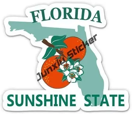Stiker Bendera Florida Kreatif - Laptop Accessories Logo ulasan dan harga