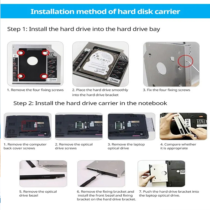HDD SSD Caddy adaptor SATA 3.0 - Laptop Accessories Organizer ulasan dan harga