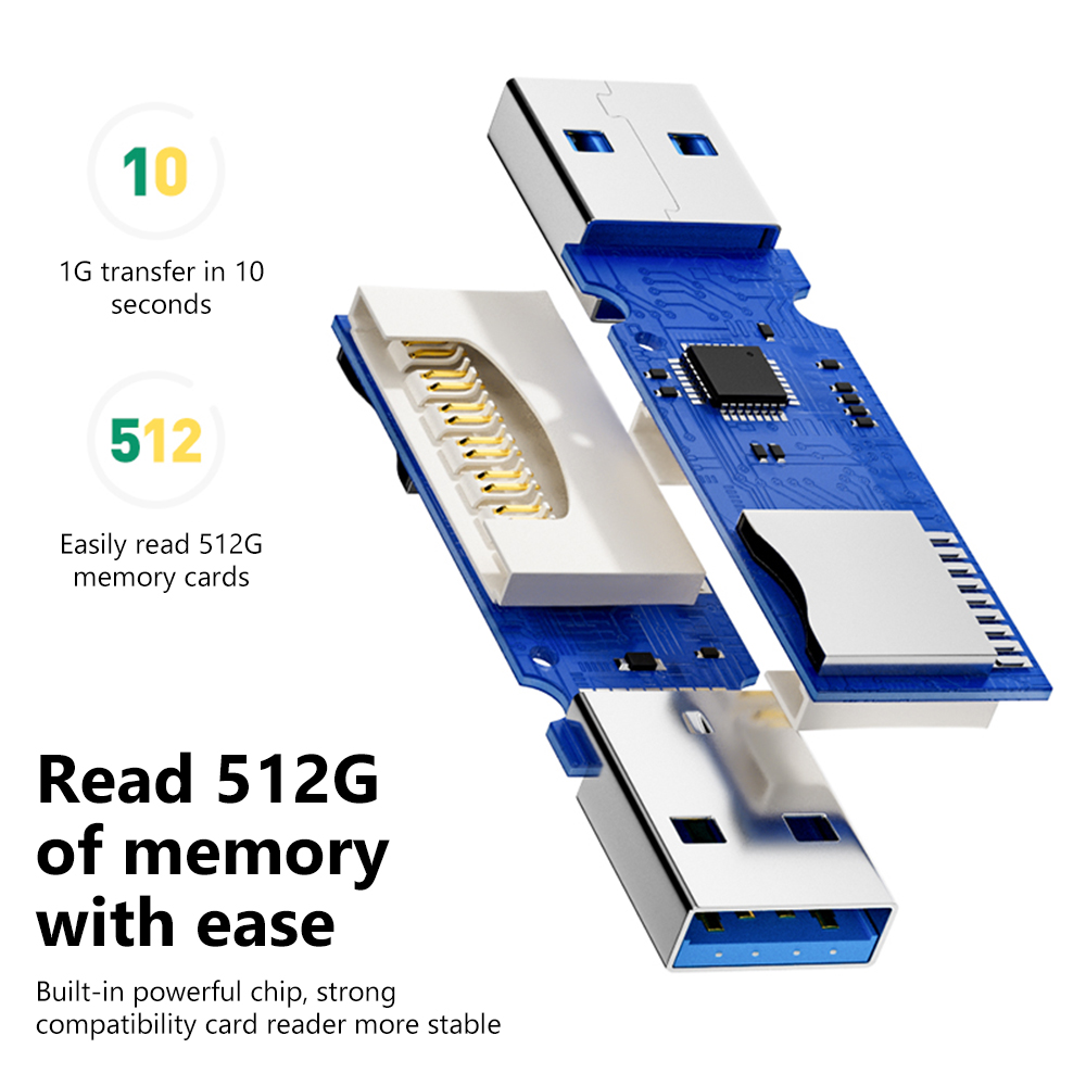 Pembaca Kartu USB 3.0 2 In 1 P - Laptop Accessories For Programmers ulasan dan harga