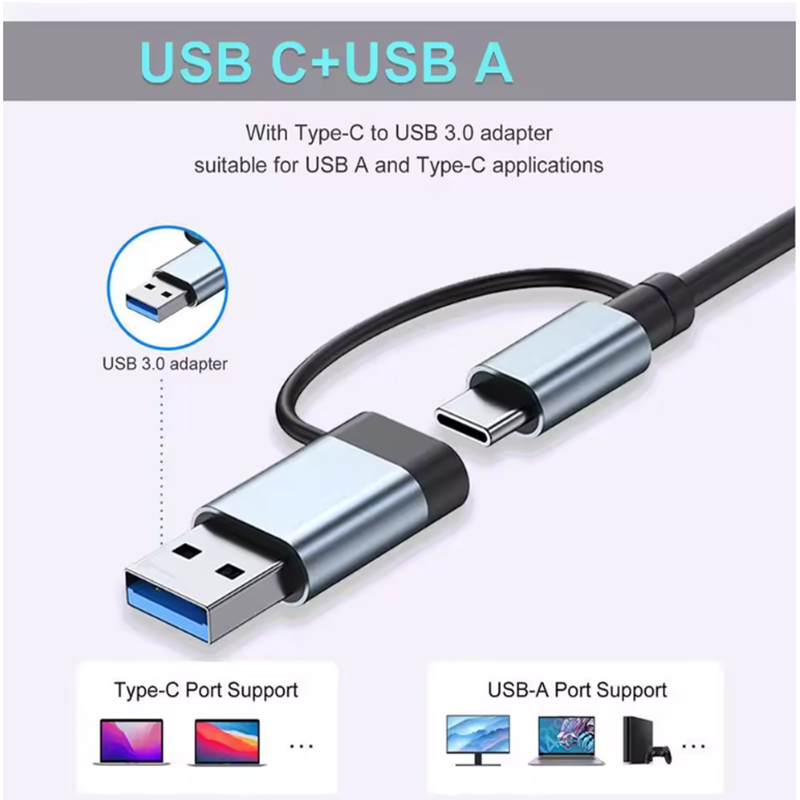 Hub USB A C 5/7/8 Port 3.0 2.0 - Laptop Accessories For Programmers ulasan dan harga