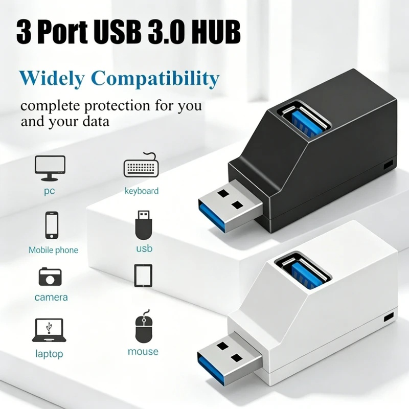 USB 3.0 2.0 Hub Splitter 3 Por - Laptop Accessories For Programmers ulasan dan harga