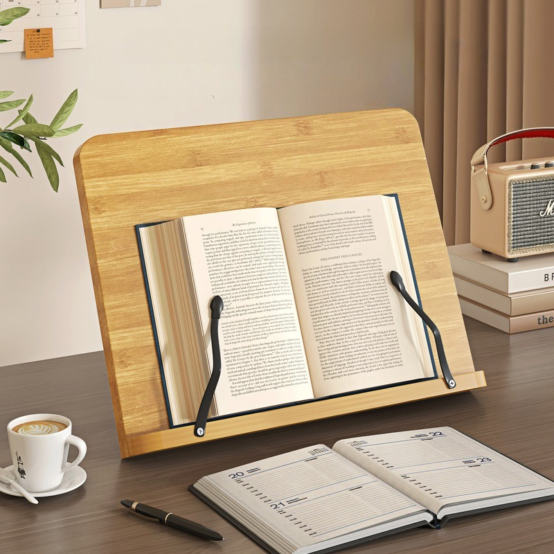 Penyangga Buku Kayu, Penyangga - Laptop Office Accessories ulasan dan harga