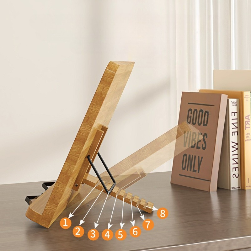 Penyangga Buku Kayu, Penyangga - Laptop Office Accessories ulasan dan harga