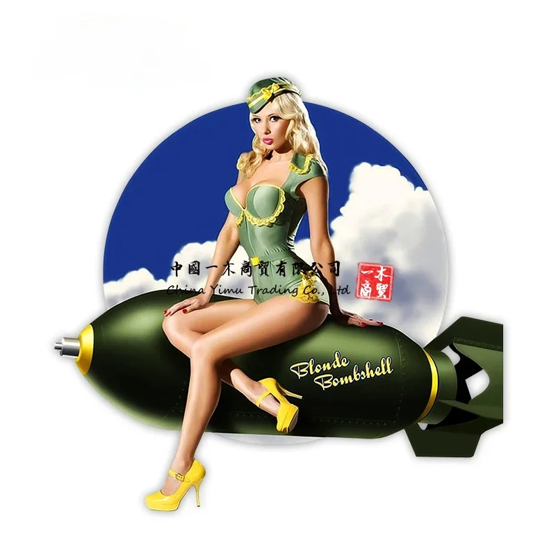 Stiker Mobil Pin Up Girl Vinta - Laptop Accessories Logo ulasan dan harga