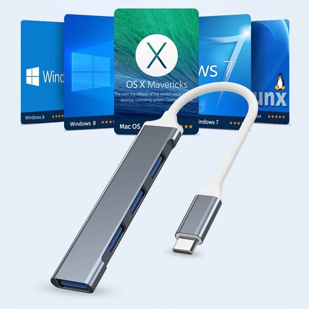 4 Port Multi Splitter USB 3.0  - Xiaomi Laptop Accessories ulasan dan harga