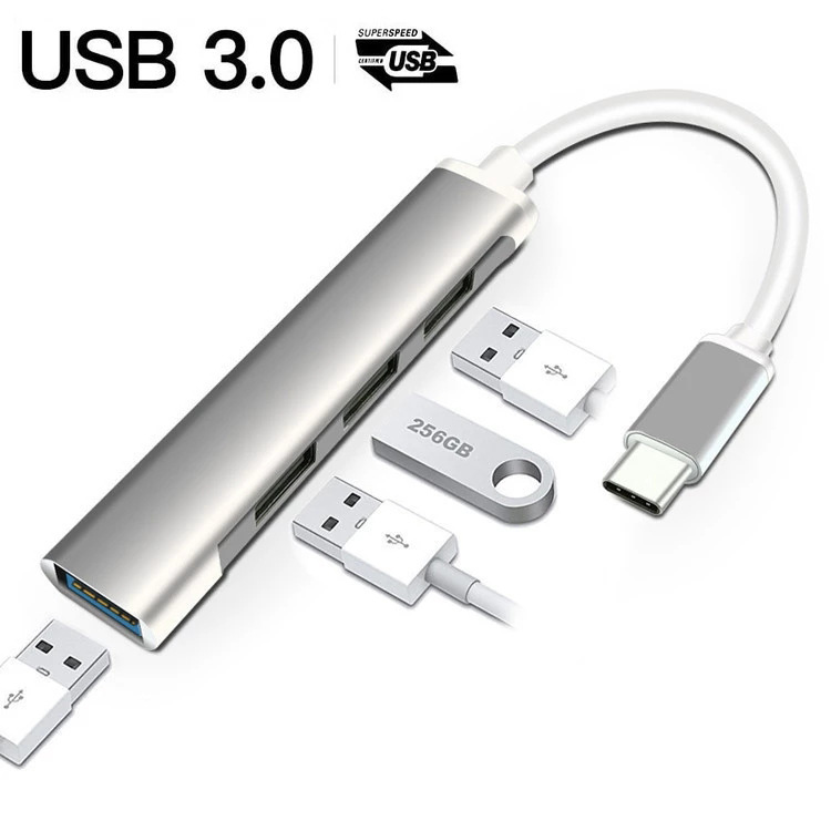 USB C HUB 3.0 4-in-1, aksesori - Laptop Accessories For Programmers ulasan dan harga