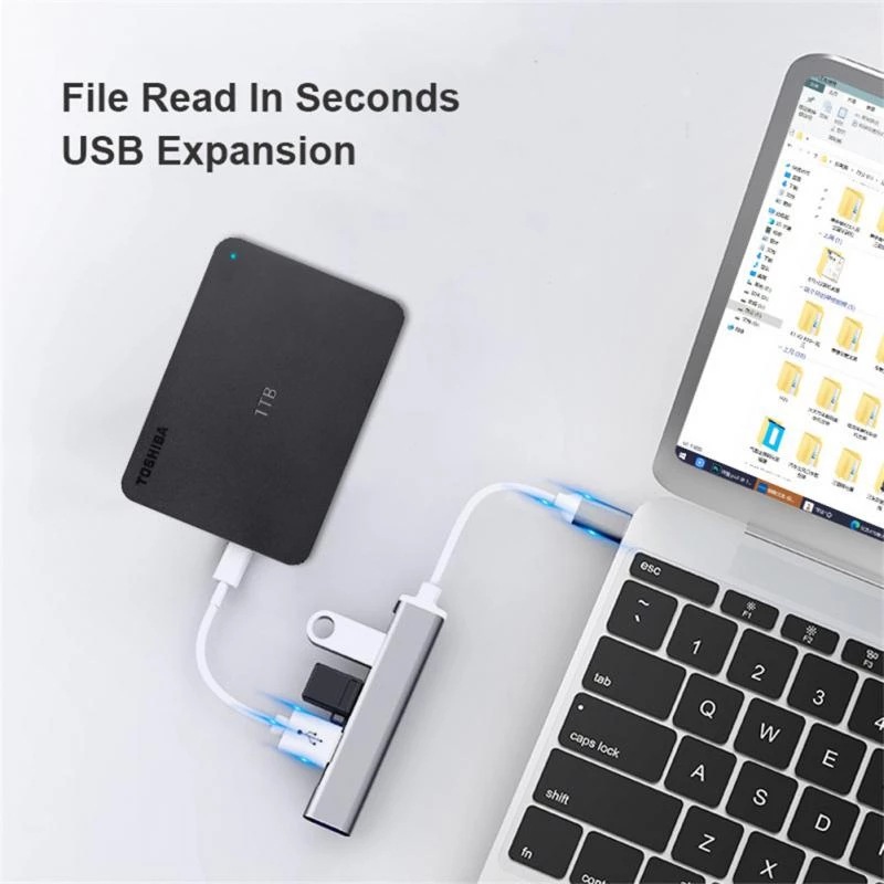 USB C HUB 3.0 4-in-1, aksesori - Laptop Accessories For Programmers ulasan dan harga