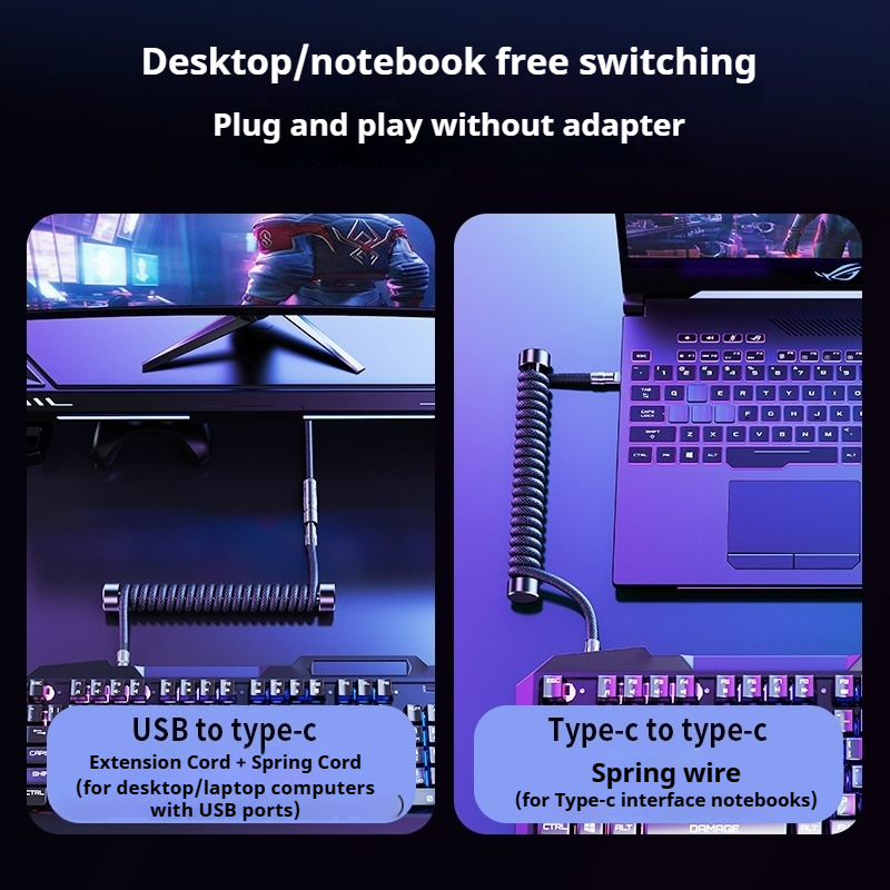 Kabel Keyboard Melingkar Eary  - Laptop Accessories For Programmers ulasan dan harga