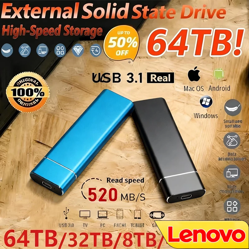 Lenovo SSD Mini Portable SSD 2 - Laptop External Accessories ulasan dan harga
