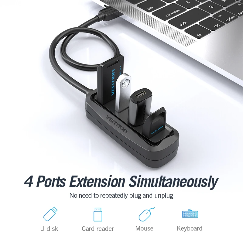 Vention USB 2.0 HUB 4 Port, de - Xiaomi Laptop Accessories ulasan dan harga