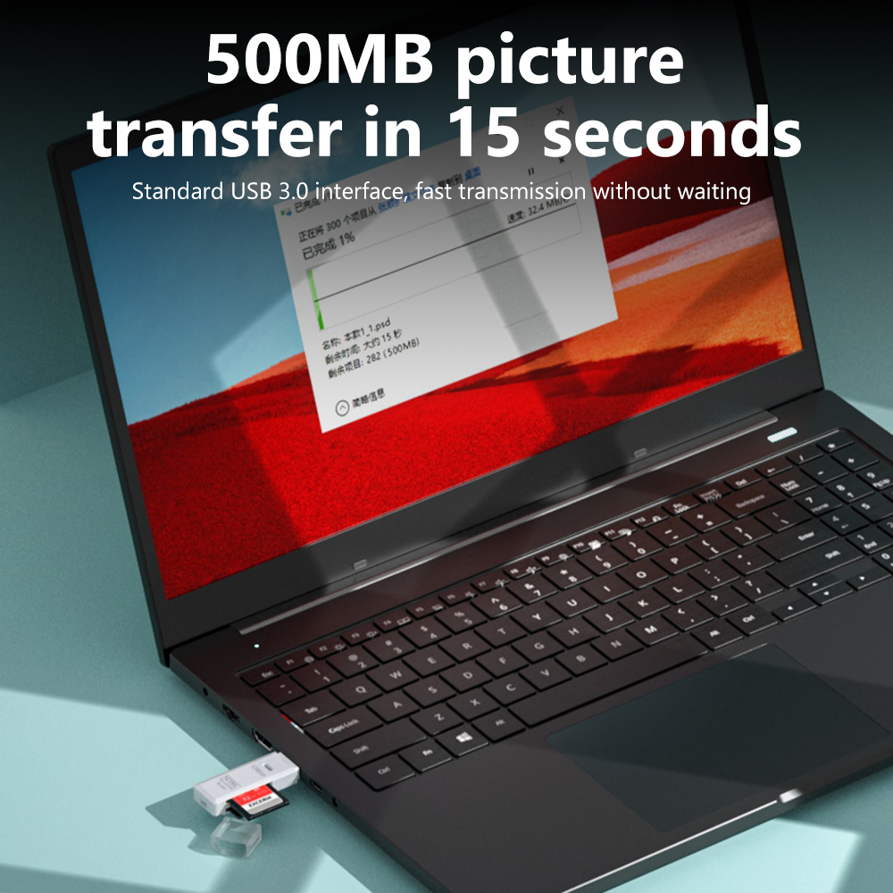Pembaca kartu USB 3.0 2 IN 1,  - Laptop Accessories For Programmers ulasan dan harga