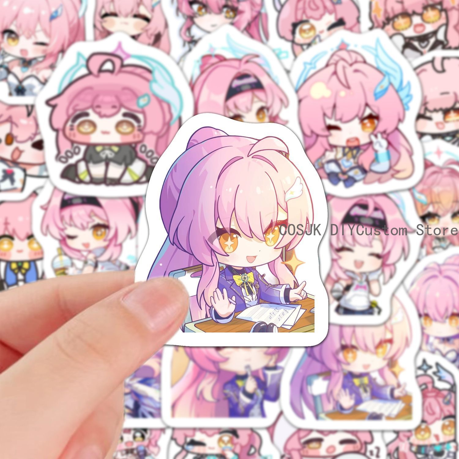 60 Buah Stiker Anime Versi Q G - Laptop Accessories For Students ulasan dan harga