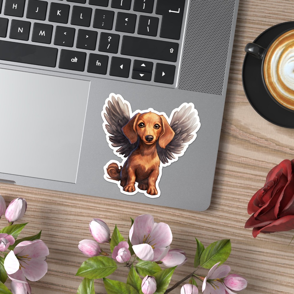 Dachshund Angel Vinyl Baru Waj - Laptop Accessories To Have ulasan dan harga