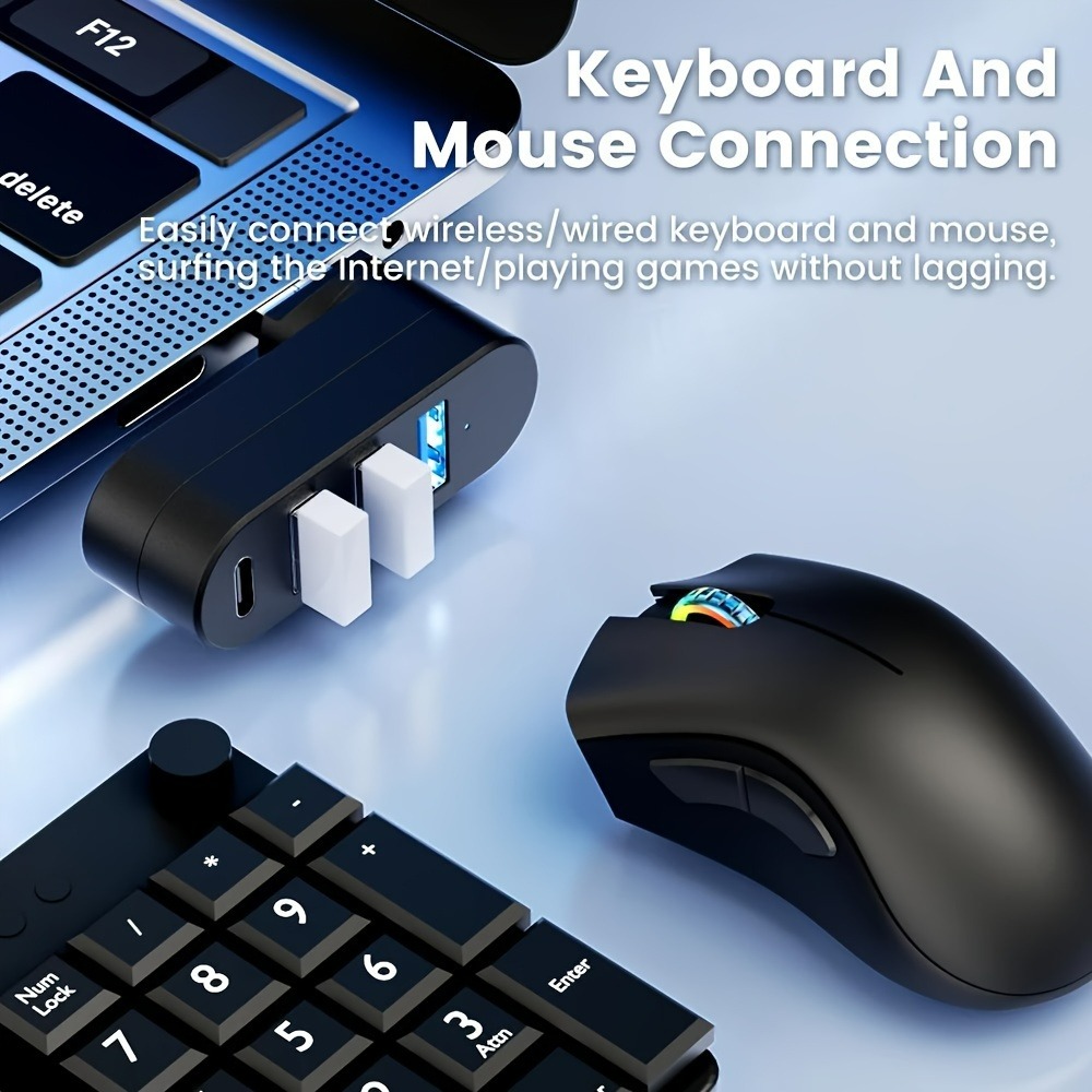 Mini Splitter 4 Port USB Hub 3 - Laptop Accessories For Programmers ulasan dan harga
