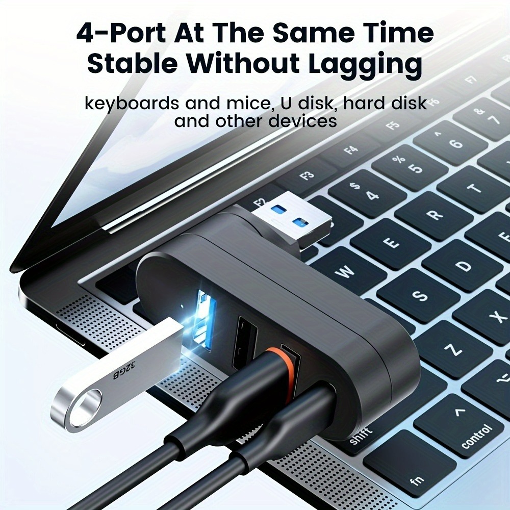 Mini Splitter 4 Port USB Hub 3 - Laptop Accessories For Programmers ulasan dan harga